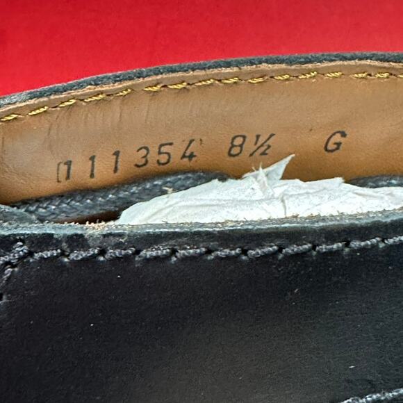 NIB Grenson Andy Monkey Boots Lace Toe Black Pull Up Leather UK 8.5 / US 9.5 main image 9